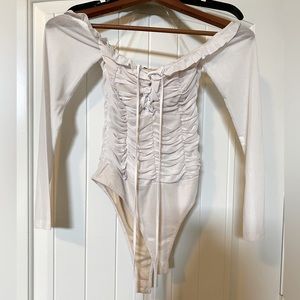 Ruched bodysuit.